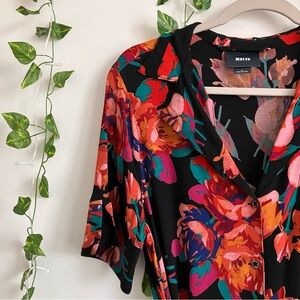 Maeve floral button down dress size M